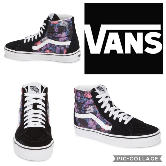 vans warped floral sk8 hi